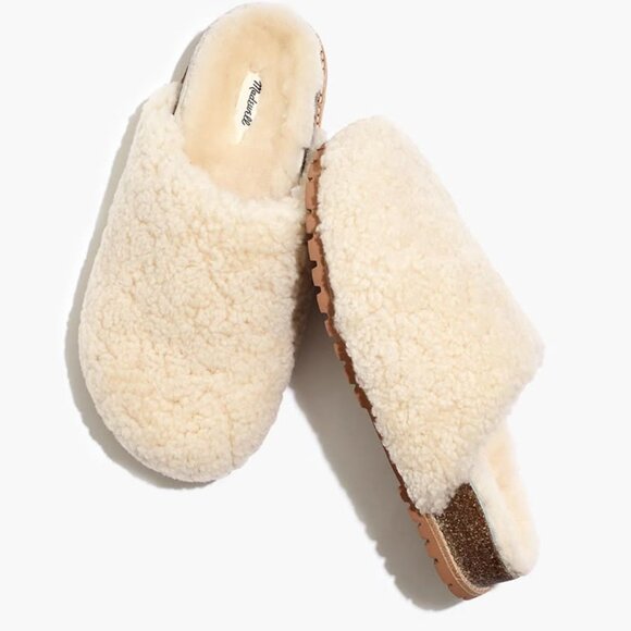 Madewell The Layne Clog Mule in Shearling - Picture 2 of 6